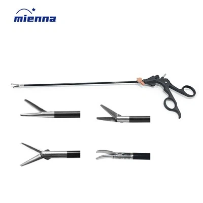 পুনঃব্যবহারযোগ্য ল্যাপারোস্কোপি ফোর্সপস কাঁচি বাঁকা সোজা